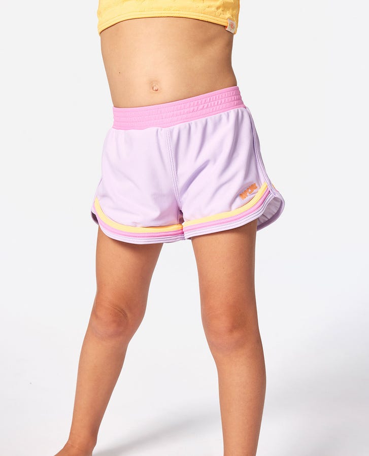 Rip Curl Girls Rainbow Tide Boardshorts - Light Purple