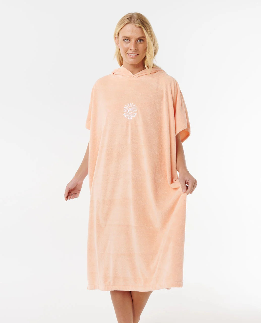Rip Curl Classic Surf Hooded Towel - Bright Peach