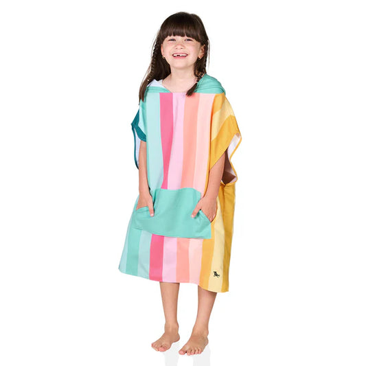 Dock & Bay Poncho Kids - Coastal Candy