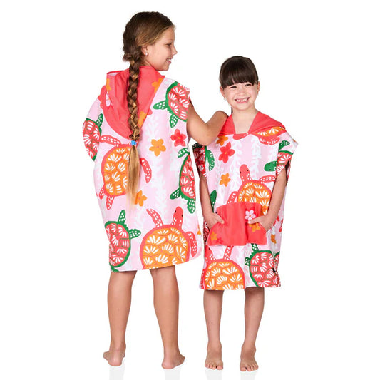 Dock & Bay Poncho Kids - Turtley Tropical