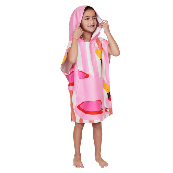 Dock & Bay Beach Towel Kids - Flamboyant Flamingos