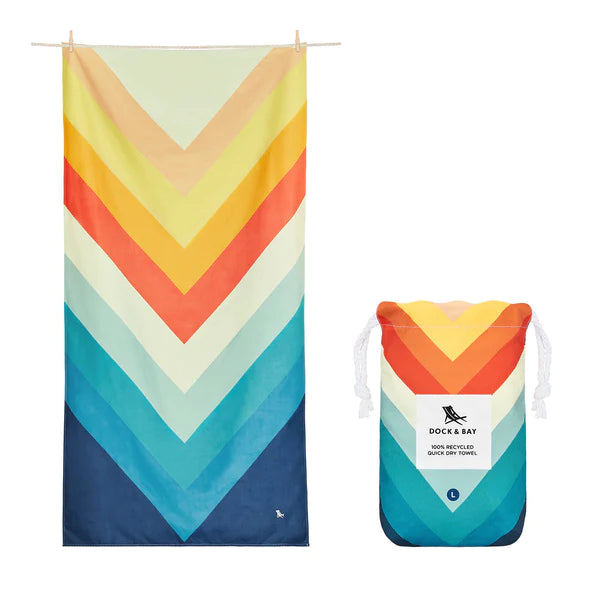 Dock & Bay Beach Towel - Chevron Chic