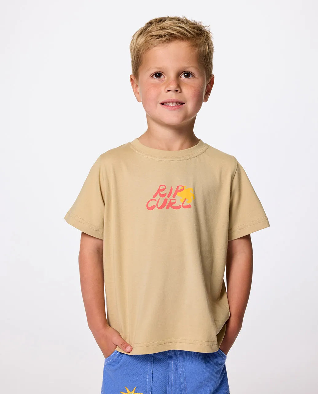 Rip Curl Artist Of The Search Ty Williams Art Tee -Boy - Khaki Sandh