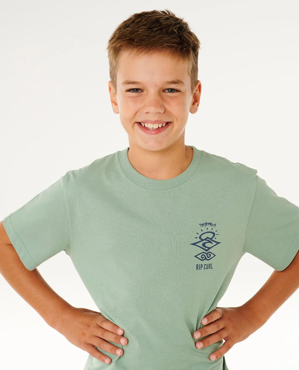 Rip Curl Boys Search Icon Tee - Aloe