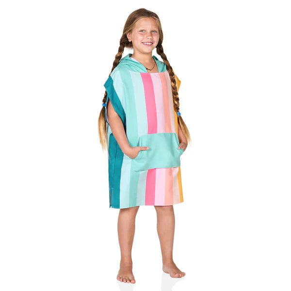 Dock & Bay Poncho Kids - Coastal Candy