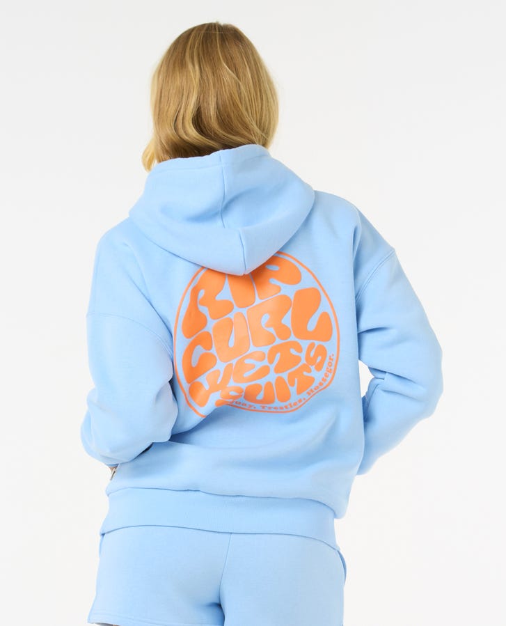 Rip Curl Icons of Surf Heritage Hood - Mid Blue/Orange