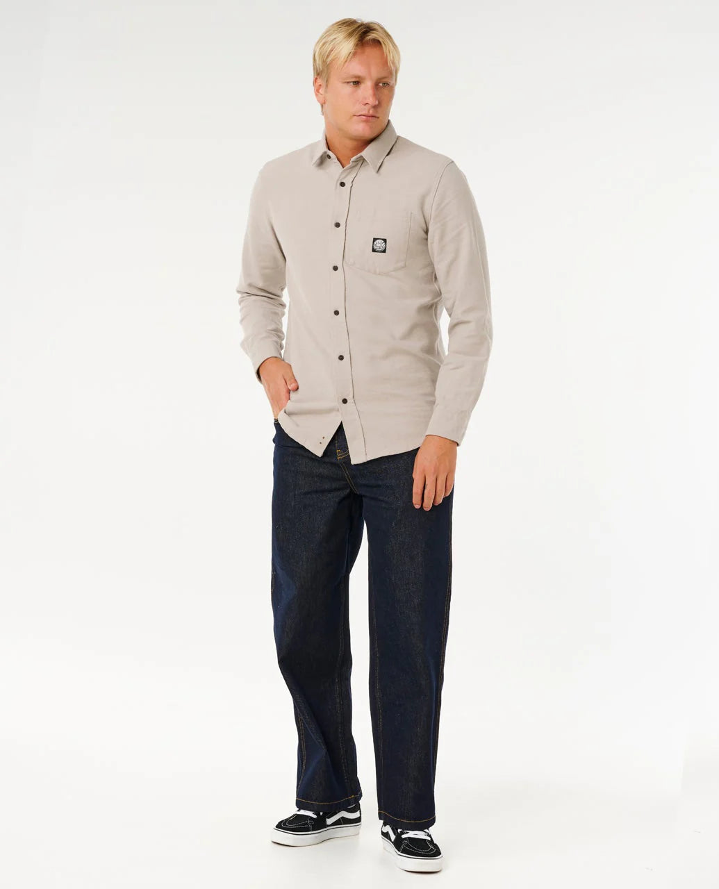 Rip Curl Premium Surf Long Sleeve Shirt - Stone