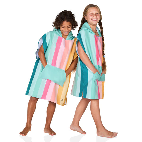 Dock & Bay Poncho Kids - Coastal Candy