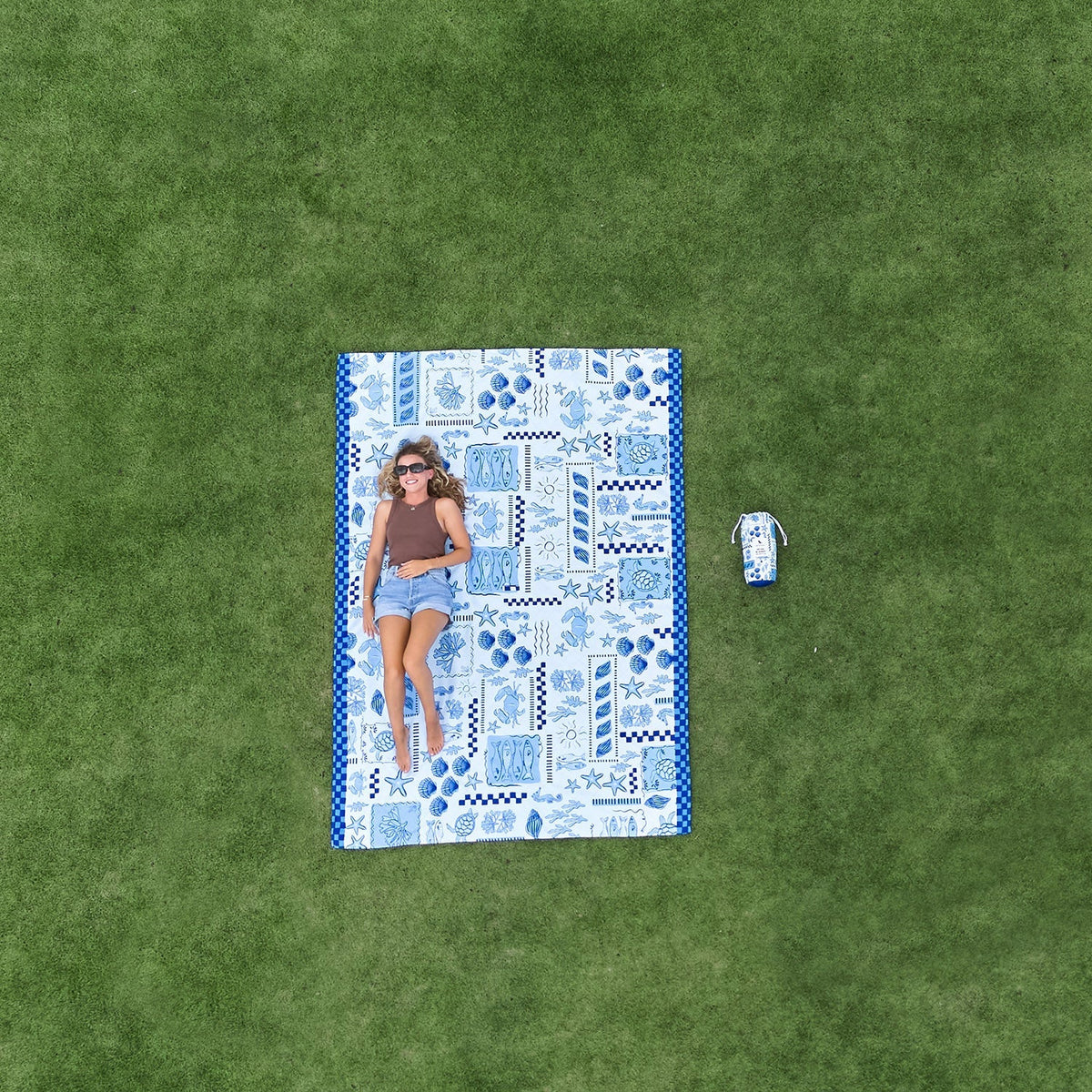 Dock & Bay Picnic Blanket - Grecian Shores