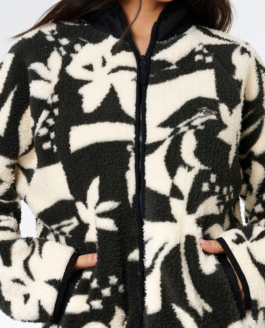 Rip Curl Catalina Island Zip Through Polar Fleece - Black
