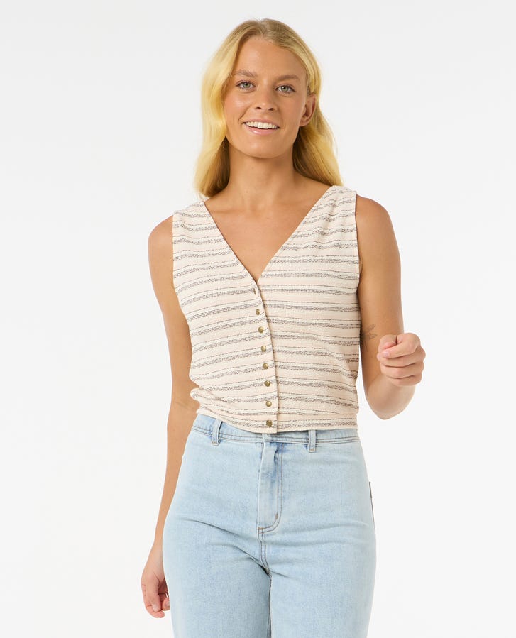 Rip Curl Sanza Waffle Tank II - Shell