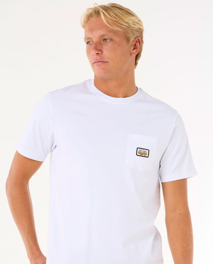 Rip Curl Surf Paradise Badge Tee Update - White