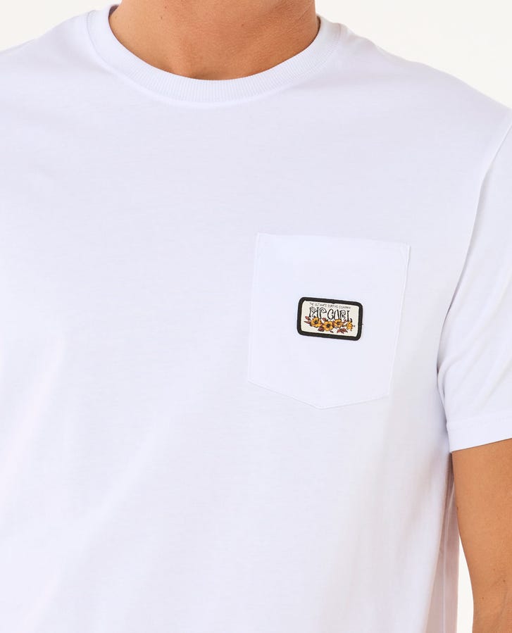 Rip Curl Surf Paradise Badge Tee Update - White