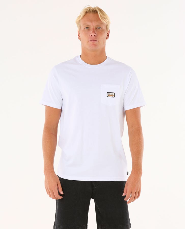 Rip Curl Surf Paradise Badge Tee Update - White