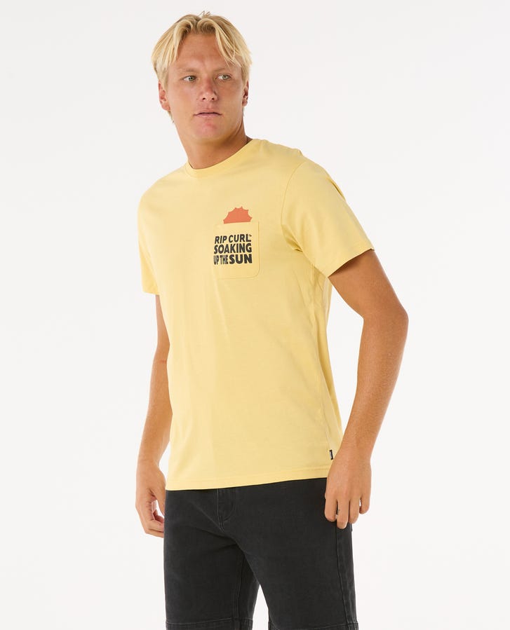 Rip Curl Sun Soaker Pocket Tee - Straw
