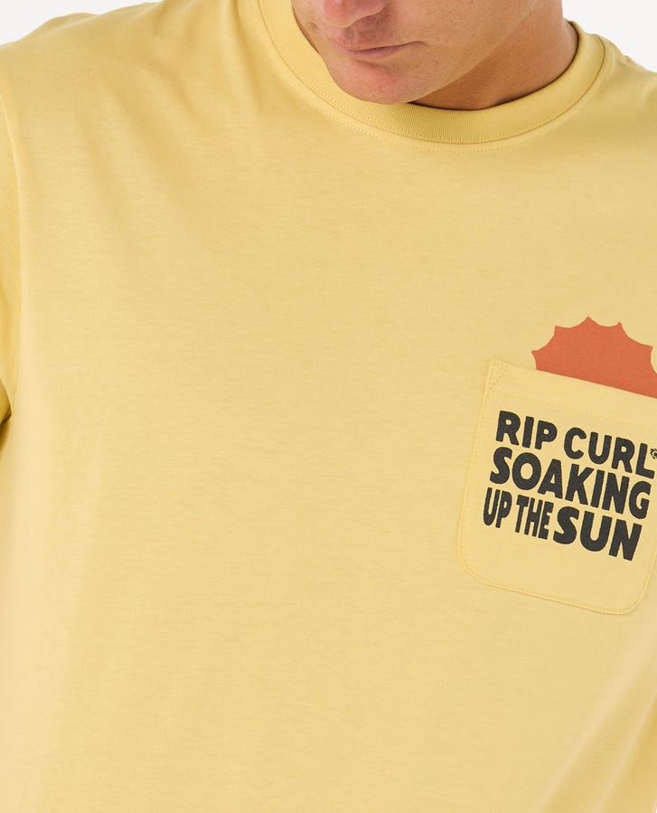 Rip Curl Sun Soaker Pocket Tee - Straw