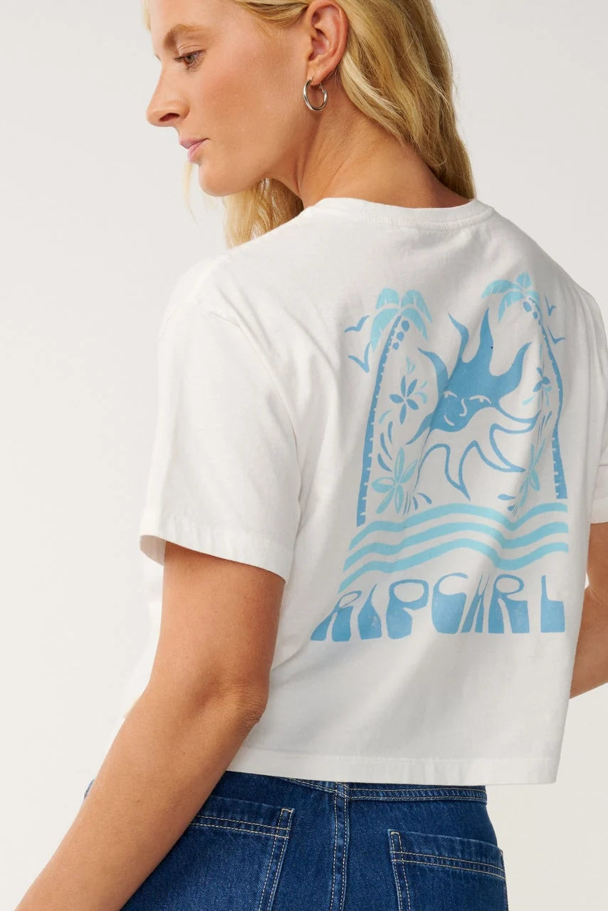 Rip Curl Swell Crop Tee - Bone