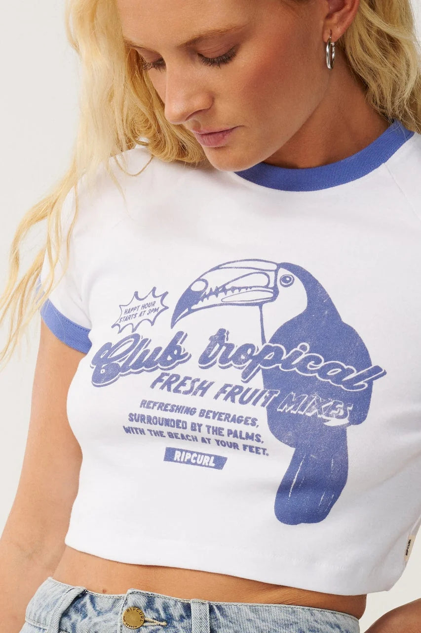 Rip Curl Bossa Nova Baby Tee - White