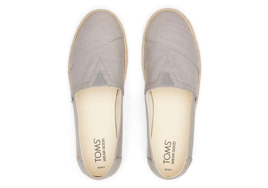 Toms Womens Alpargata Rope - Drizzle Grey