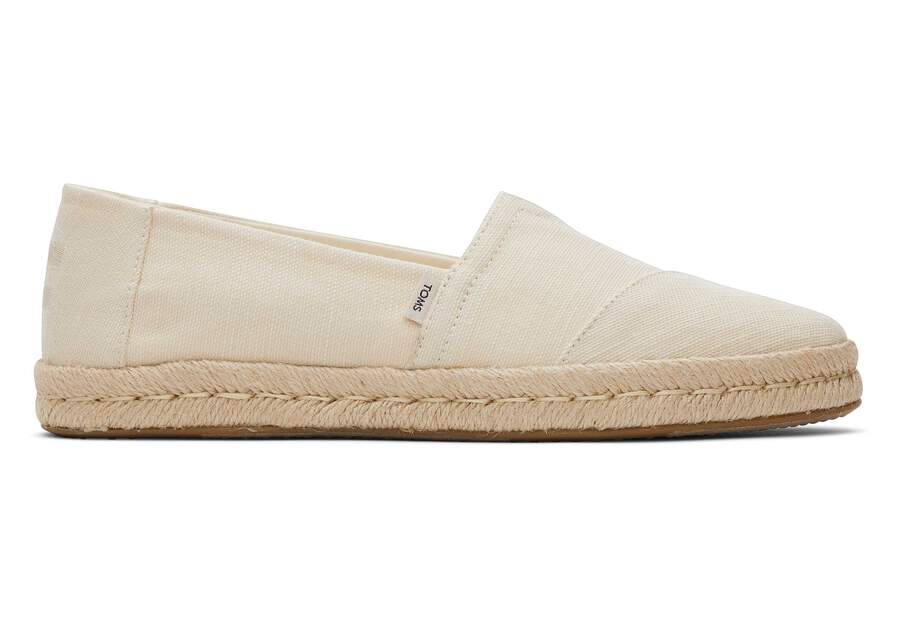 Toms Womens Alpargata Rope - Natural Cotton Slubby