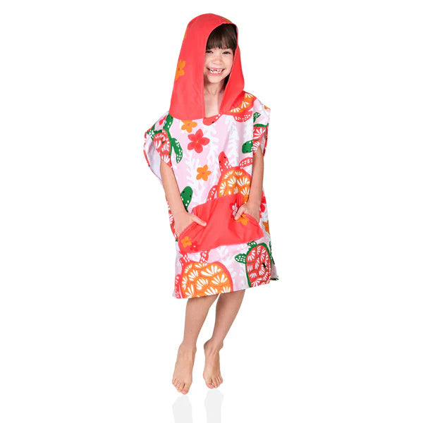 Dock & Bay Poncho Kids - Turtley Tropical