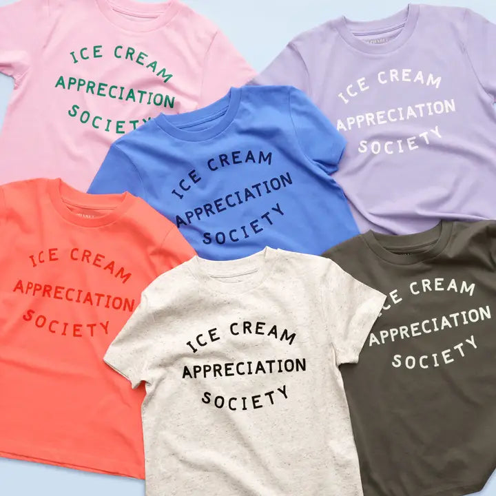Ice Cream Appreciation Society Kids T Shirt - Blue
