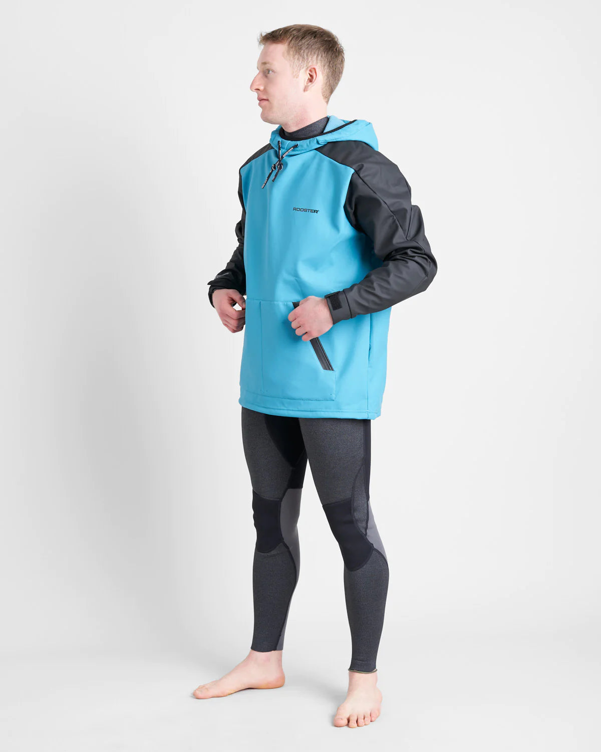 Rooster Aquafleece Hoodie - Teal