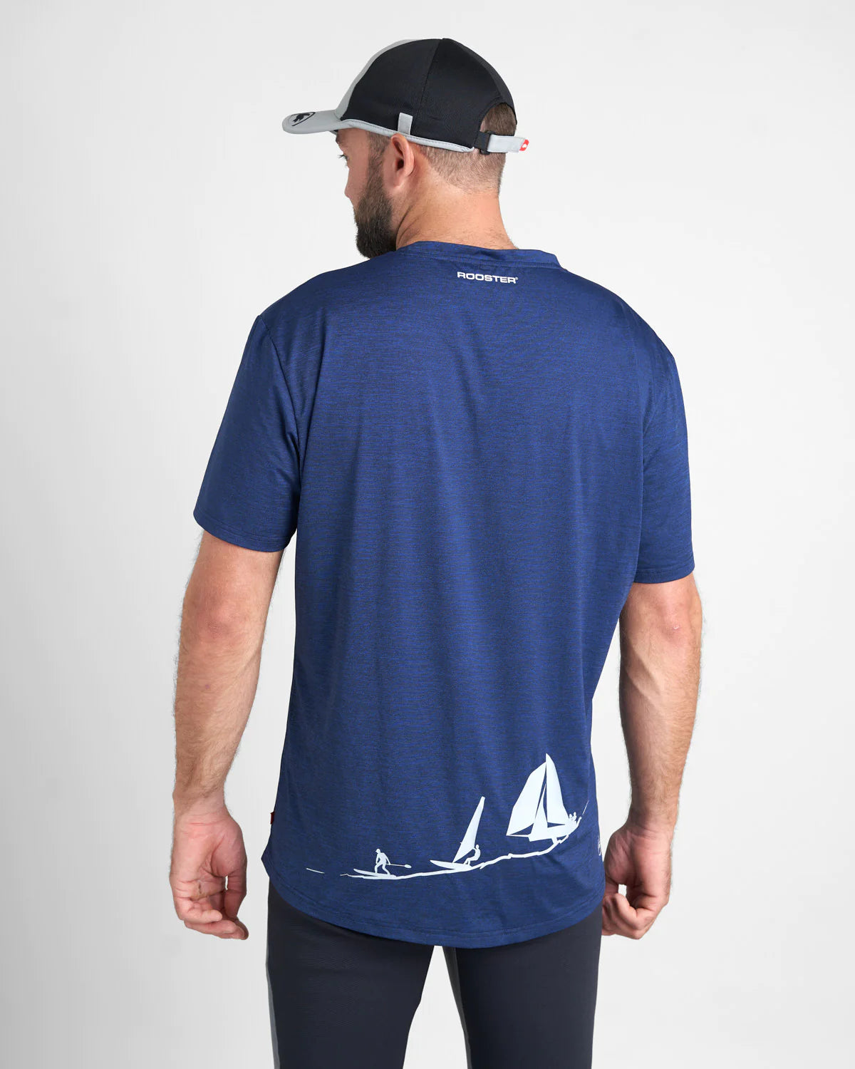 Rooster T-Shirt - Petrol Blue