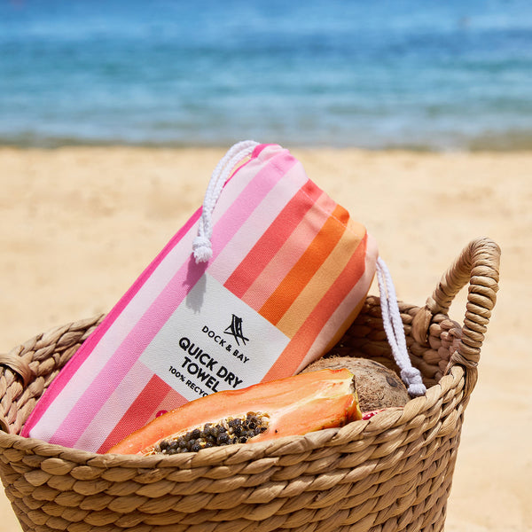 Dock & Bay Beach Towel - Miami Sorbet
