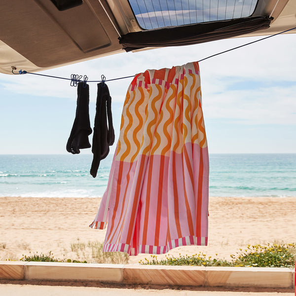 Dock & Bay Beach Towel - Lemonade Waves