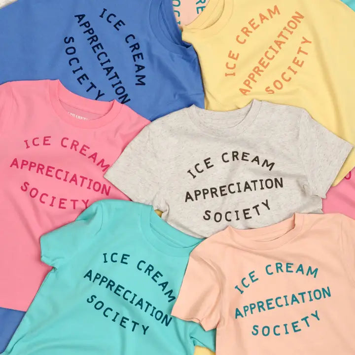 Ice Cream Appreciation Society Kids T Shirt - Tropical Turquoise