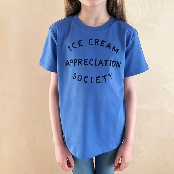 Ice Cream Appreciation Society Kids T Shirt - Blue
