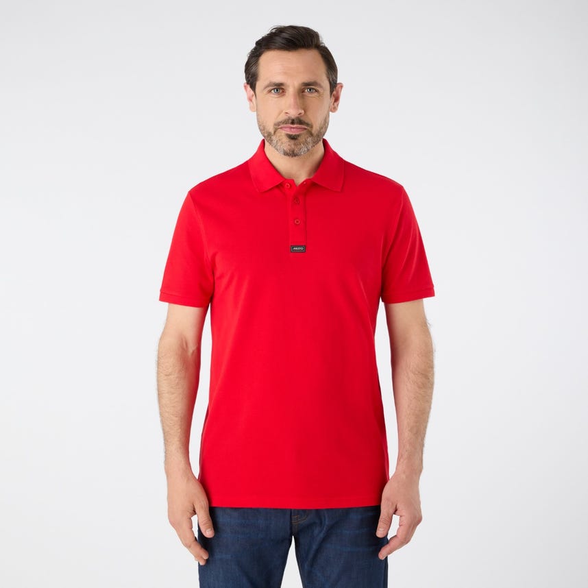 Musto Mens Essential Pique Polo - True Red