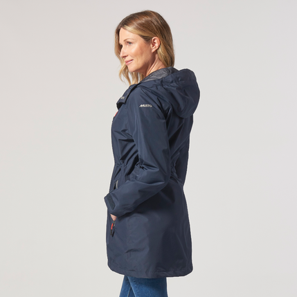 Musto Womens Sardinia Long Rain Jacket - Navy
