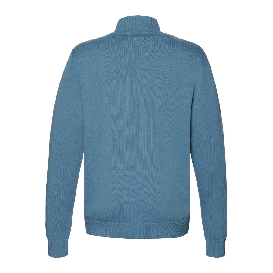 Musto Mens Original 1/4 Zip Neck Knit - Storm Cloud