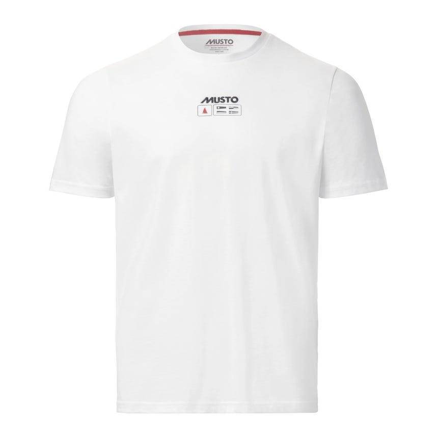 Musto Mens Flag Short Sleeve Tee - White