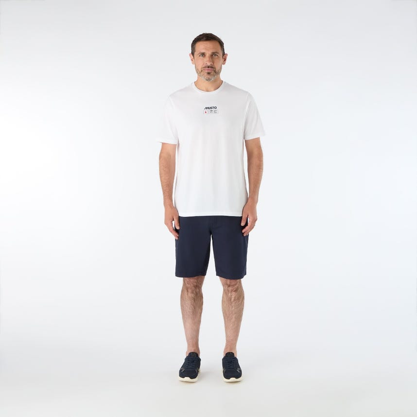 Musto Mens Flag Short Sleeve Tee - White