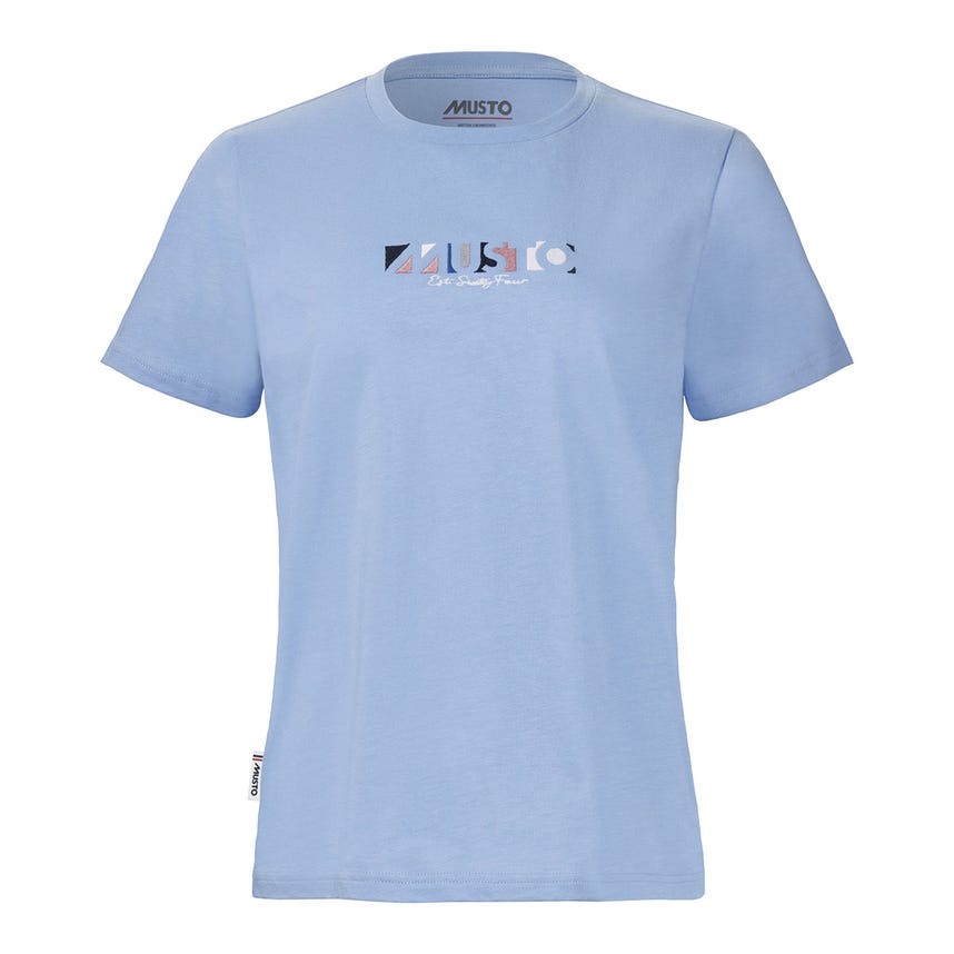 Musto Womens 1964 Graphic Short Sleeve Tee - Sweet Pea Blue