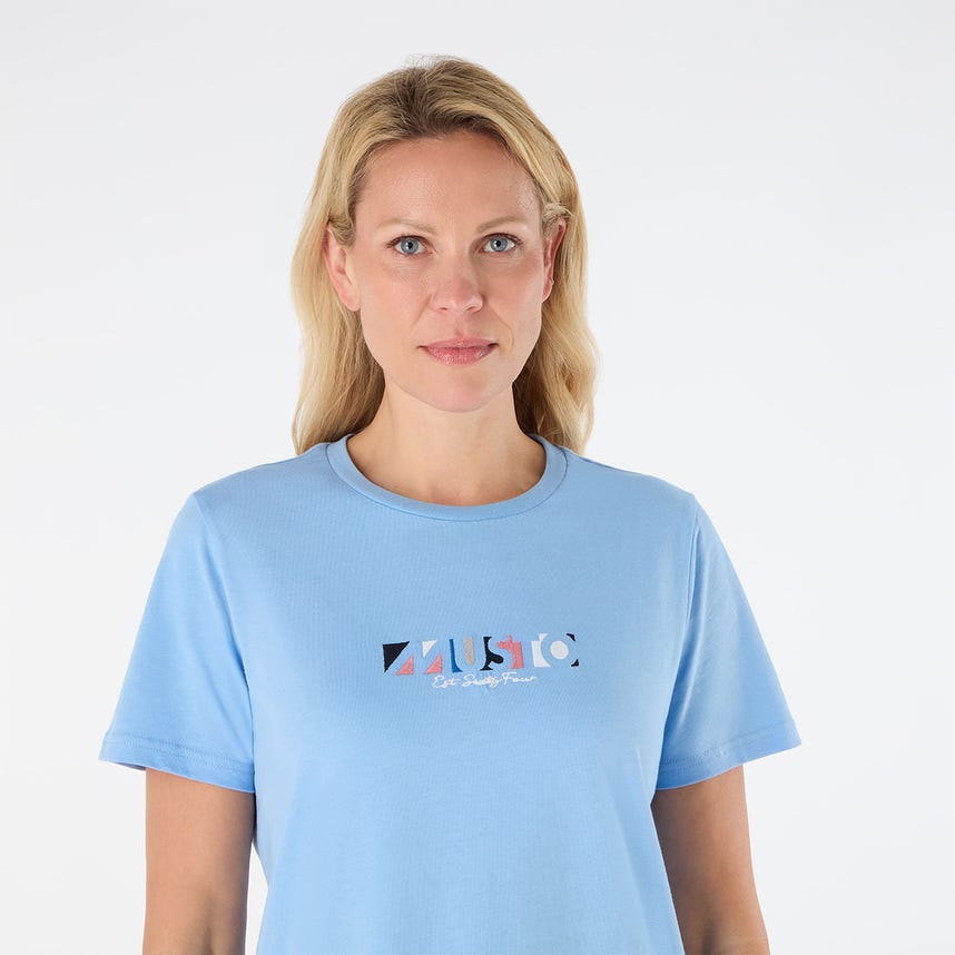 Musto Womens 1964 Graphic Short Sleeve Tee - Sweet Pea Blue