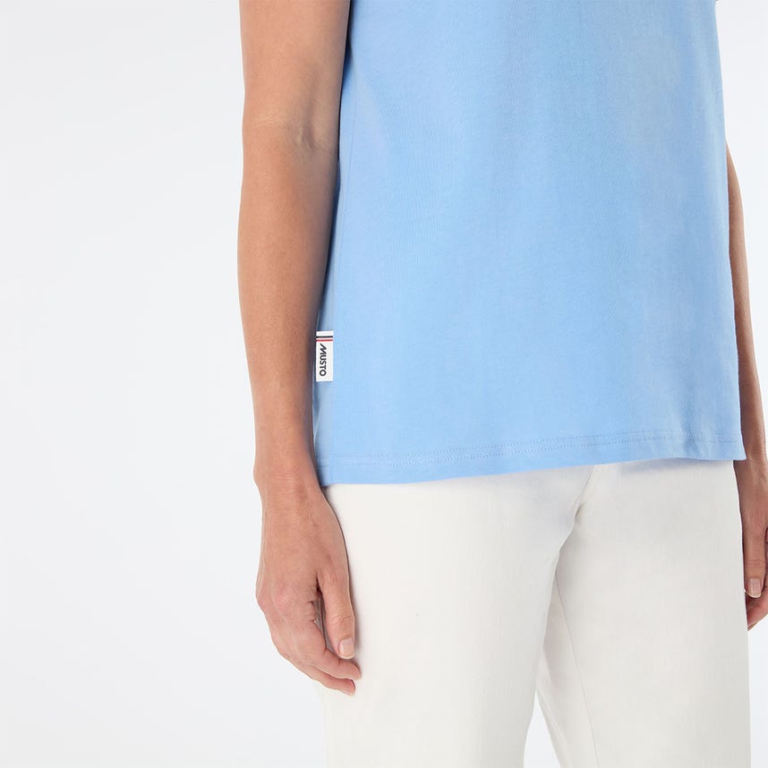 Musto Womens 1964 Graphic Short Sleeve Tee - Sweet Pea Blue