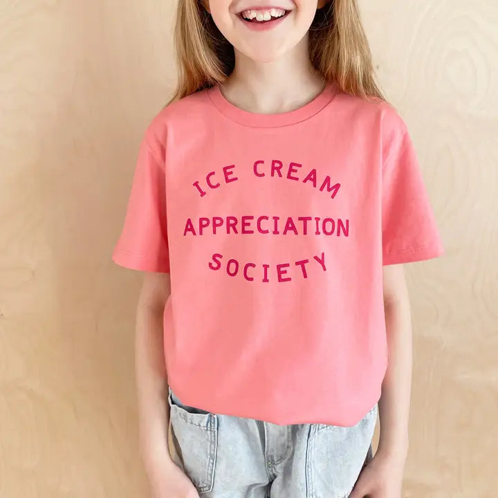 Ice Cream Appreciation Society Kids T Shirt - Bubblegum