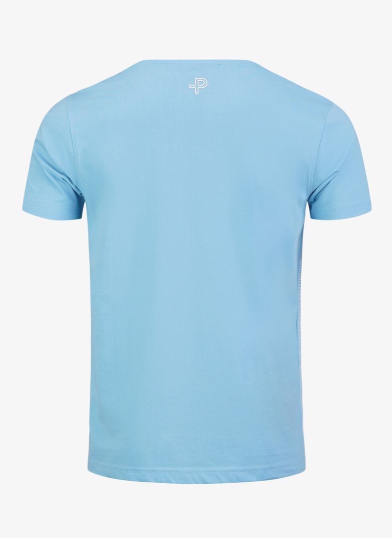 Pelle P Badge Tee - Blue Akoya