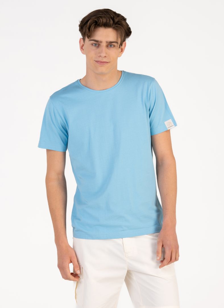Pelle P Badge Tee - Blue Akoya