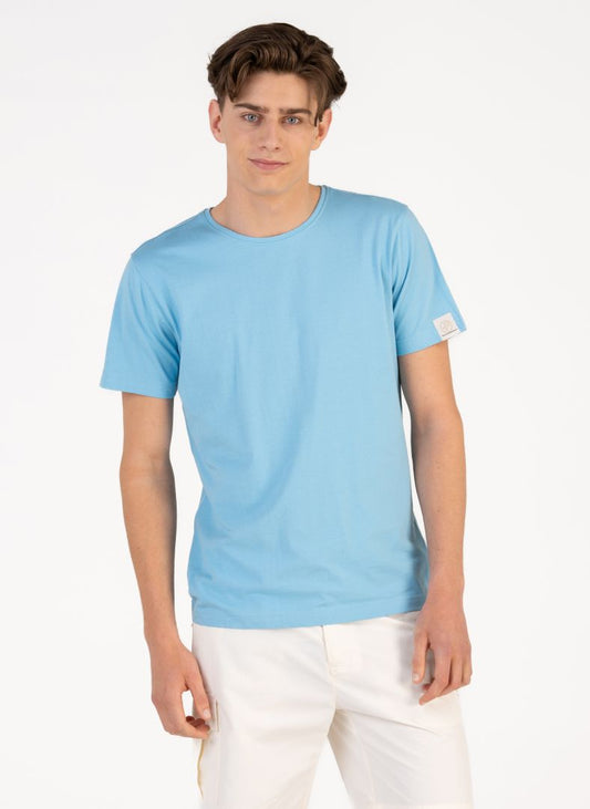 Pelle P Badge Tee - Blue Akoya