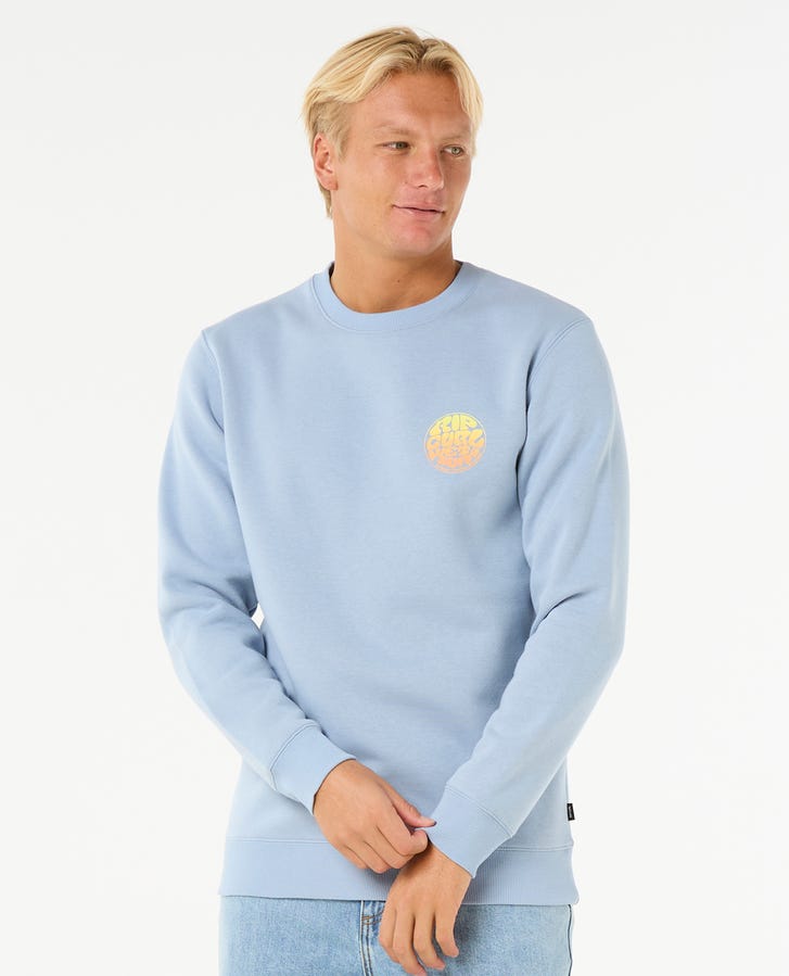Rip Curl Wetsuit Icon Crew Fleece - Ice Blue