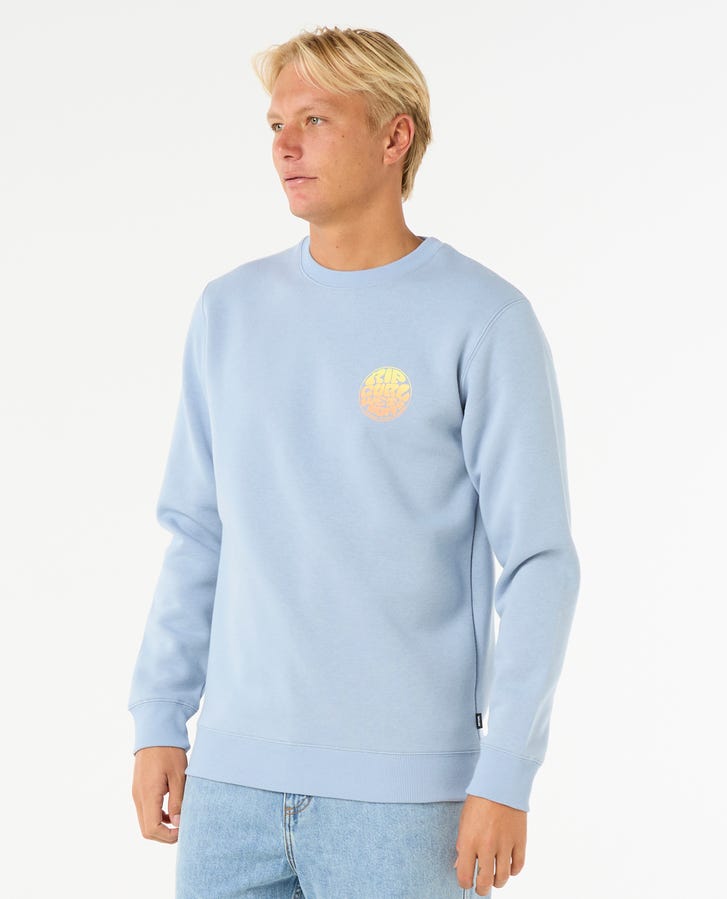 Rip Curl Wetsuit Icon Crew Fleece - Ice Blue