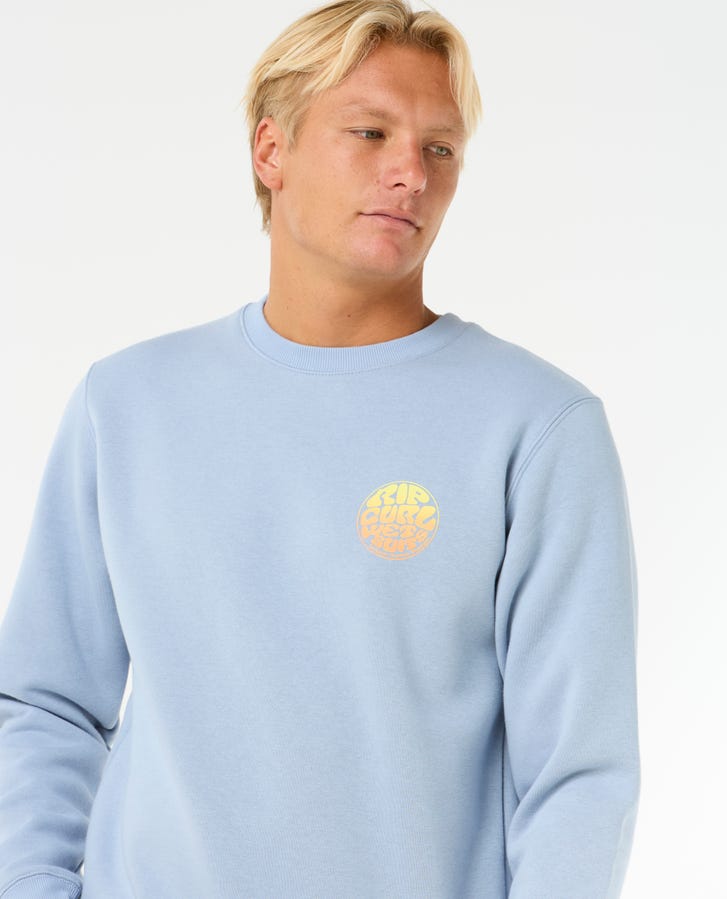 Rip Curl Wetsuit Icon Crew Fleece - Ice Blue