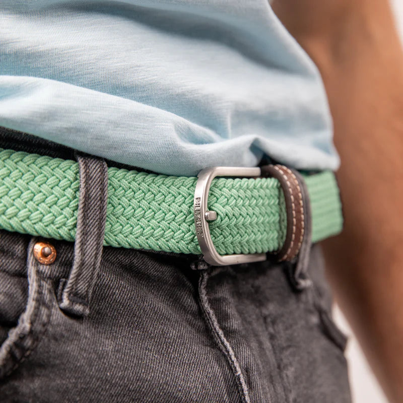 Billy Belt Woven Belt - Aqua Green