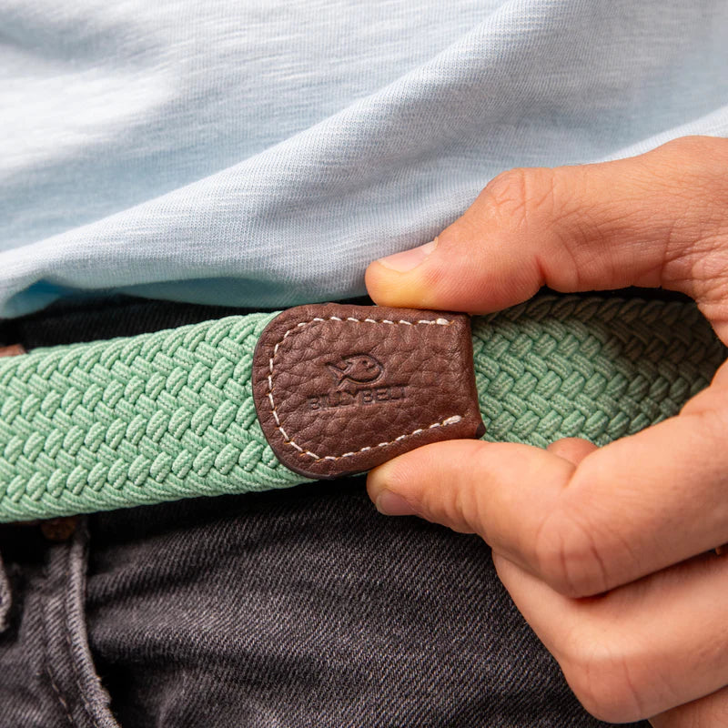 Billy Belt Woven Belt - Aqua Green