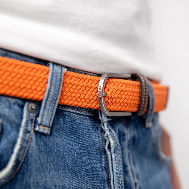 Billy Belt Woven Belt - Tangerine